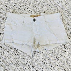 HOLLISTER WHITE JEAN SHORTS